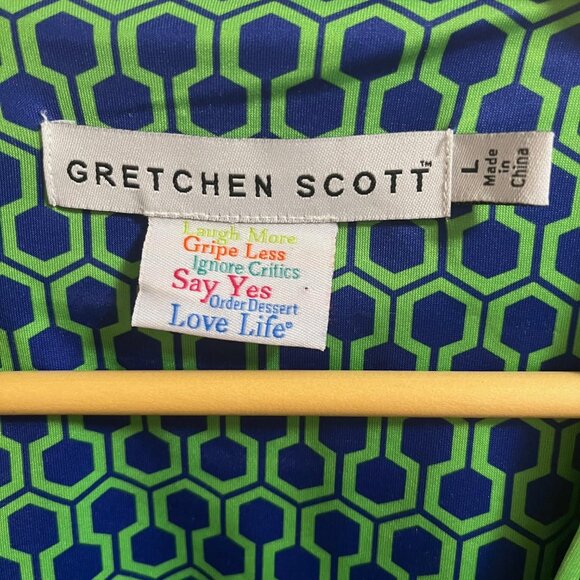Gretchen Scott Wrap It Up Dress 3/4 Sleeve Stretch Size Large - Picture 8 of 15